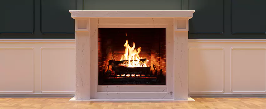 Open Flame Wood-Burning Fireplace Installation Services in Friendswood, Texas