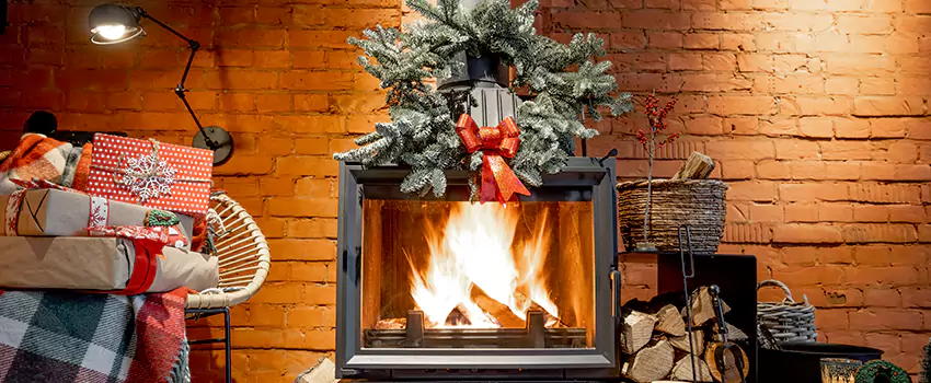 Travis Industries Linear Gas Fireplace Installation in Friendswood, Texas