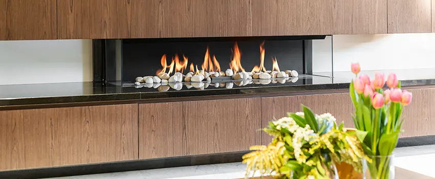 Double-height Fireplace Design Refurbishment in Friendswood, Texas