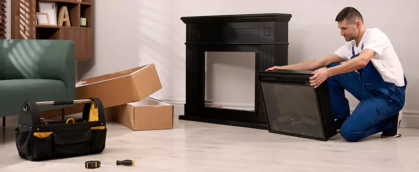 Old Rusted Metal Fireplace Repair And Replacement in Friendswood, TX