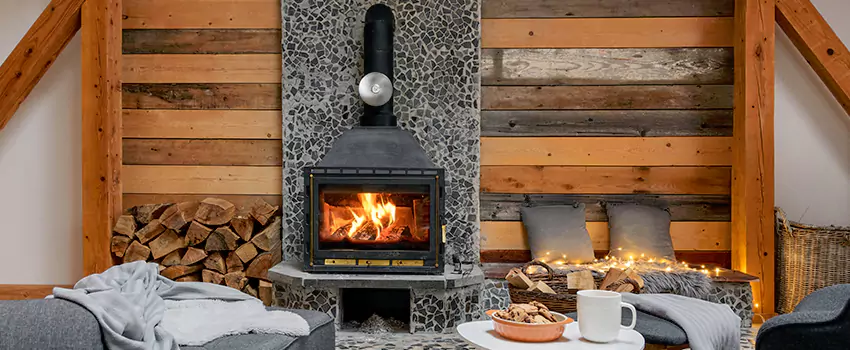 Thelin Hearth Products Direct Vent Gas Stove Fireplace Inspection in Friendswood, Texas